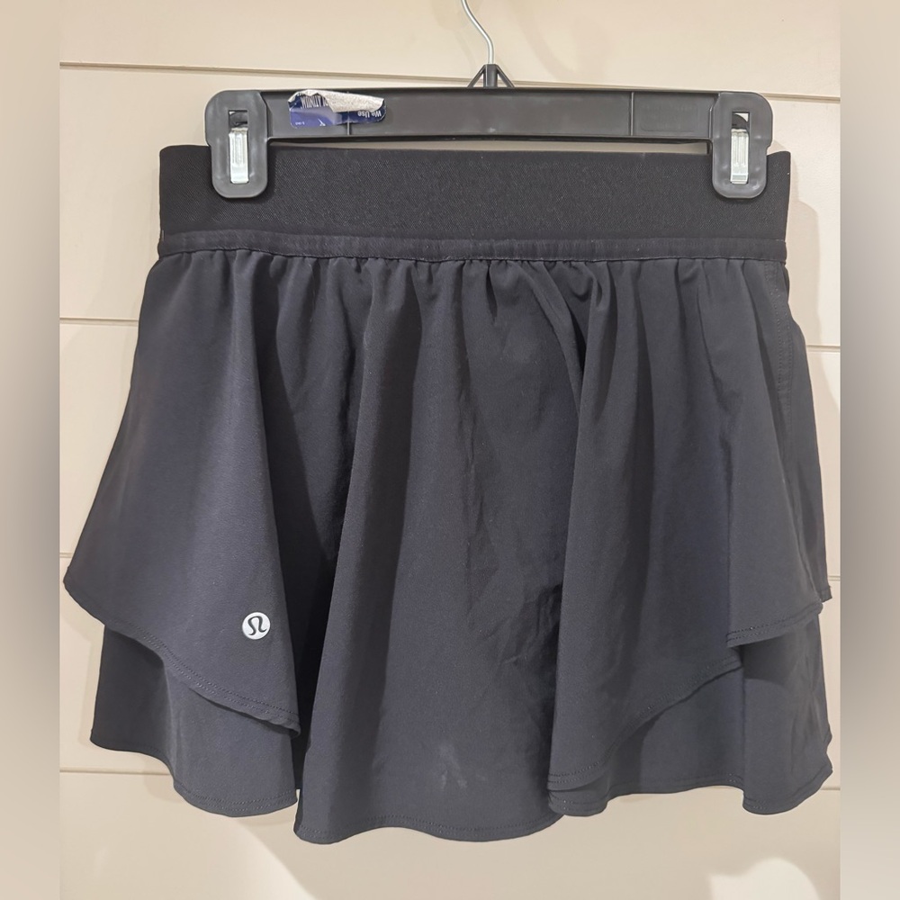 Lululemon Athletica Black Court Rival Skirt
